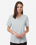 Core 365 CE108W Women's Nova Performance Pique Polo - Platinum - model front