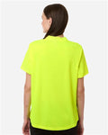 Core 365 CE108W Women's Nova Performance Pique Polo - Safety Yellow - model back