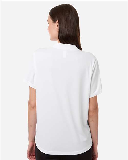 Core 365 CE108W Women's Nova Performance Pique Polo - White - model back