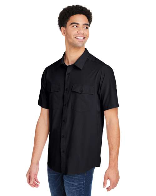 Core 365 CE510 Men's Ultra UVP Marina Shirt - Black - model side