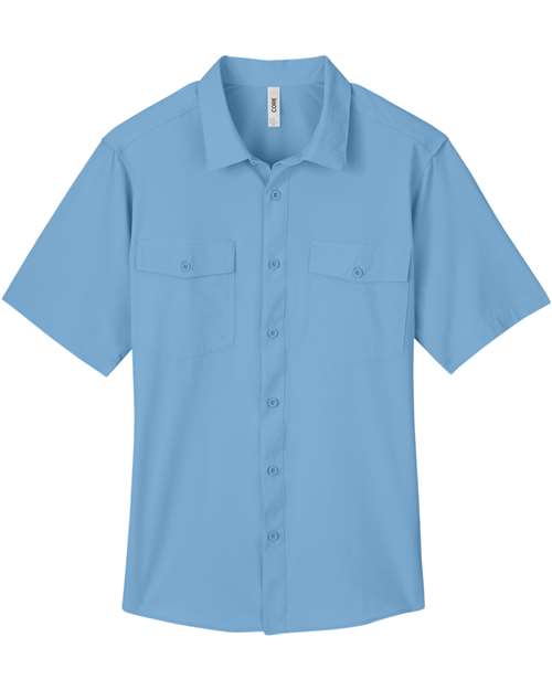 Core 365 CE510 Men's Ultra UVP Marina Shirt - Columbia Blue - front