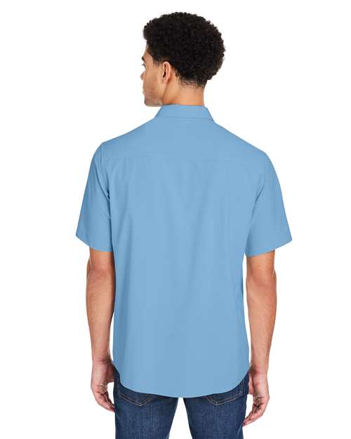 Core 365 CE510 Men's Ultra UVP Marina Shirt - Columbia Blue - model back