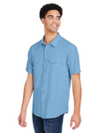 Core 365 CE510 Men's Ultra UVP Marina Shirt - Columbia Blue - model side
