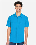 Core 365 CE510 Men's Ultra UVP Marina Shirt - Electric Blue - model front