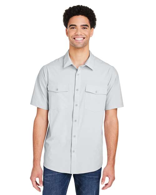 Core 365 CE510 Men's Ultra UVP Marina Shirt - Platinum - model front