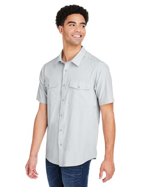 Core 365 CE510 Men's Ultra UVP Marina Shirt - Platinum - model side