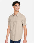 Core 365 CE510 Men's Ultra UVP Marina Shirt - Stone - model side