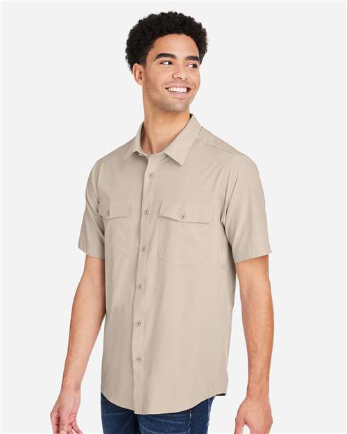 Core 365 CE510 Men's Ultra UVP Marina Shirt - Stone - model side