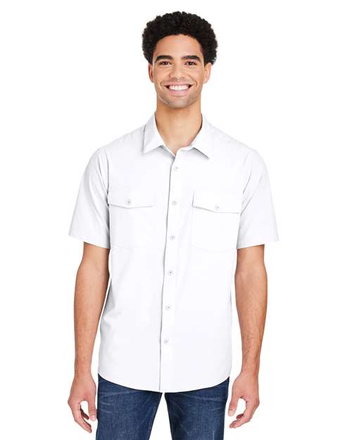 Core 365 CE510 Men's Ultra UVP Marina Shirt - White - model front