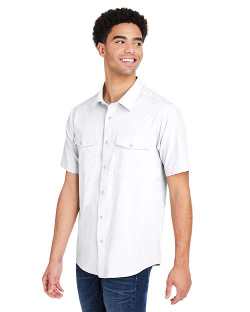Core 365 CE510 Men's Ultra UVP Marina Shirt - White - model side