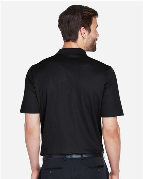 Devon & Jones DG20 Men's CrownLux Performance Plaited Polo - Black - model back