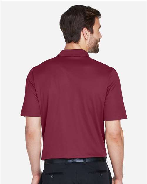 Devon & Jones DG20 Men's CrownLux Performance Plaited Polo - Burgundy - model back
