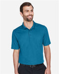 Devon & Jones DG20 Men's CrownLux Performance Plaited Polo - Dark Teal - model front