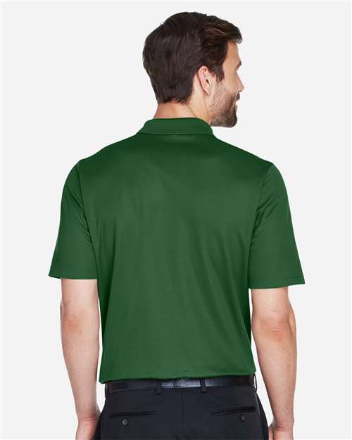 Devon & Jones DG20 Men's CrownLux Performance Plaited Polo - Forest - model back