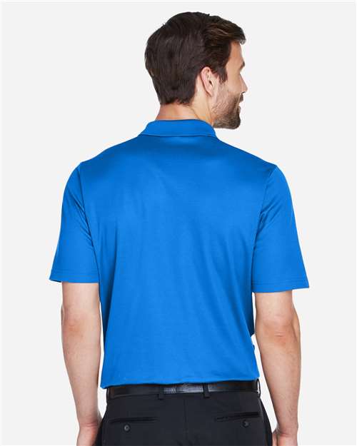 Devon & Jones DG20 Men's CrownLux Performance Plaited Polo - French Blue - model back
