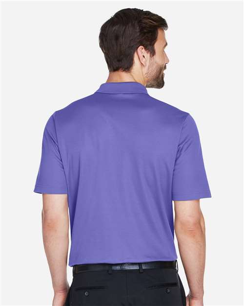 Devon & Jones DG20 Men's CrownLux Performance Plaited Polo - Grape - model back