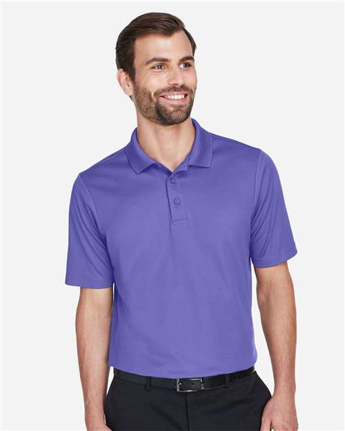 Devon & Jones DG20 Men's CrownLux Performance Plaited Polo - Grape - model front