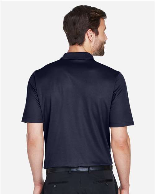 Devon & Jones DG20 Men's CrownLux Performance Plaited Polo - Navy - model back