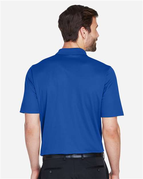 Devon & Jones DG20 Men's CrownLux Performance Plaited Polo - True Royal - model back