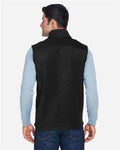 Core 365 88191 Men's Journey Fleece Vest - Black - model back