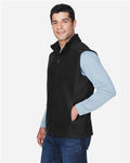 Core 365 88191 Men's Journey Fleece Vest - Black - model side