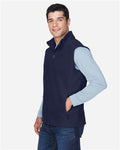Core 365 88191 Men's Journey Fleece Vest - Classic Navy - model side