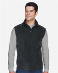 Core 365 88191 Men's Journey Fleece Vest - Heather Charcoal - model front