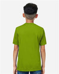 Core 365 CE10Y Youth Capital Performance T-Shirt - Acid Green - model back