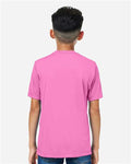 Core 365 CE10Y Youth Capital Performance T-Shirt - Charity Pink - model back