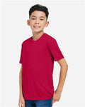 Core 365 CE10Y Youth Capital Performance T-Shirt - Classic Red - model side