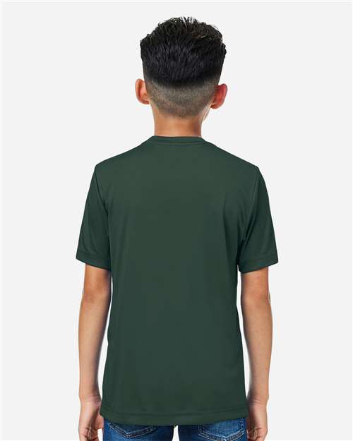 Core 365 CE10Y Youth Capital Performance T-Shirt - Forest - model back
