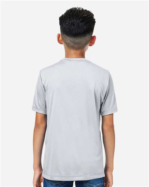 Core 365 CE10Y Youth Capital Performance T-Shirt - Platinum - model back