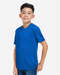 Core 365 CE10Y Youth Capital Performance T-Shirt - True Royal - model side