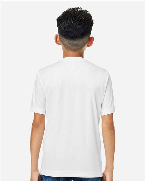 Core 365 CE10Y Youth Capital Performance T-Shirt - White - model back