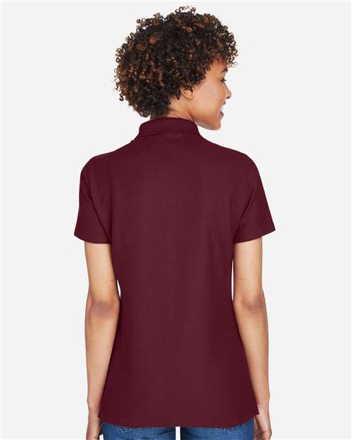 Devon & Jones DG150W Women's DRYTEC20 Performance Polo - Burgundy - model back