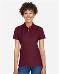 Devon & Jones DG150W Women's DRYTEC20 Performance Polo - Burgundy - model front