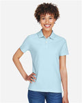 Devon & Jones DG150W Women's DRYTEC20 Performance Polo - Crystal Blue - model front
