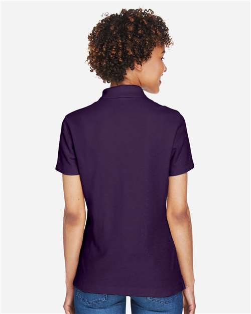 Devon & Jones DG150W Women's DRYTEC20 Performance Polo - Deep Purple - model back