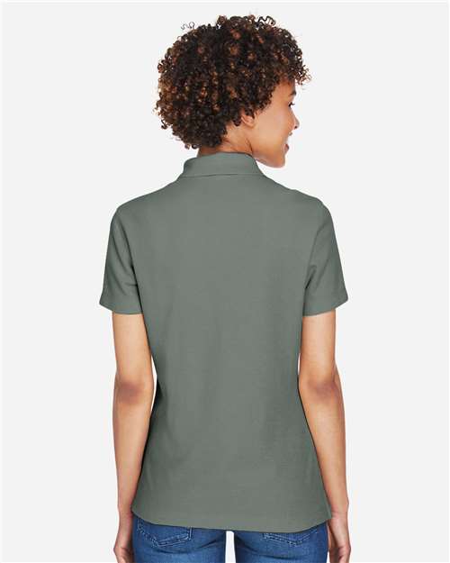 Devon & Jones DG150W Women's DRYTEC20 Performance Polo - Dill - model back