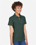 Devon & Jones DG150W Women's DRYTEC20 Performance Polo - Forest - model side