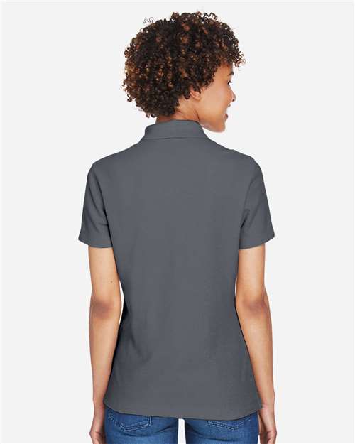 Devon & Jones DG150W Women's DRYTEC20 Performance Polo - Graphite - model back