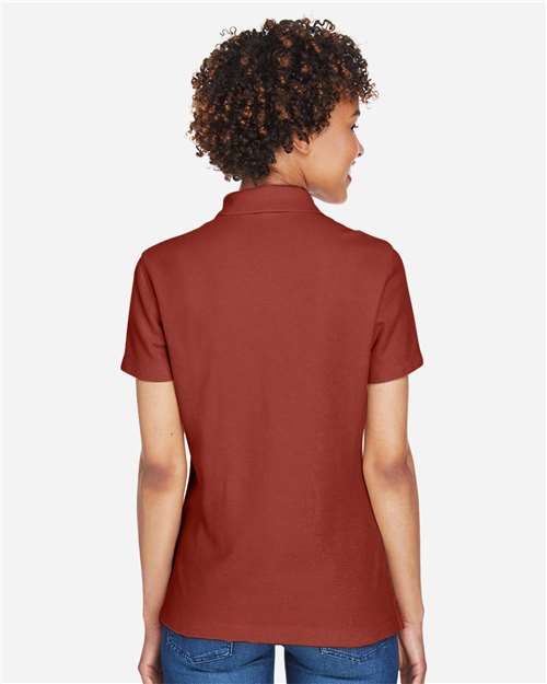 Devon & Jones DG150W Women's DRYTEC20 Performance Polo - Rust - model back