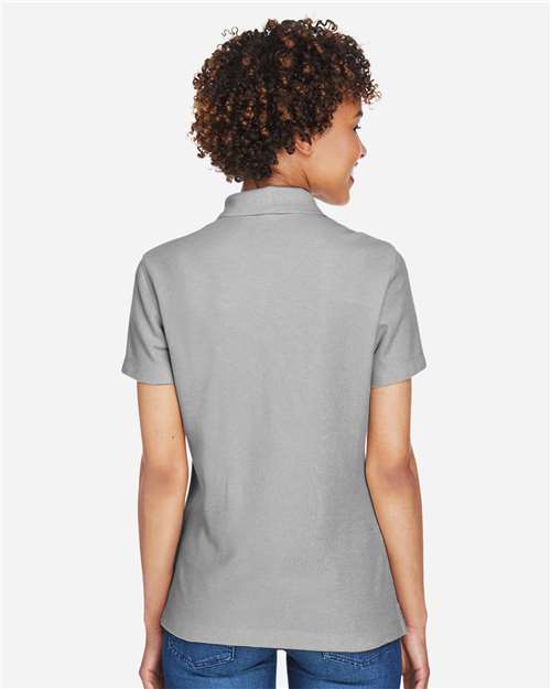 Devon & Jones DG150W Women's DRYTEC20 Performance Polo - Silver - model back