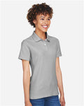 Devon & Jones DG150W Women's DRYTEC20 Performance Polo - Silver - model side