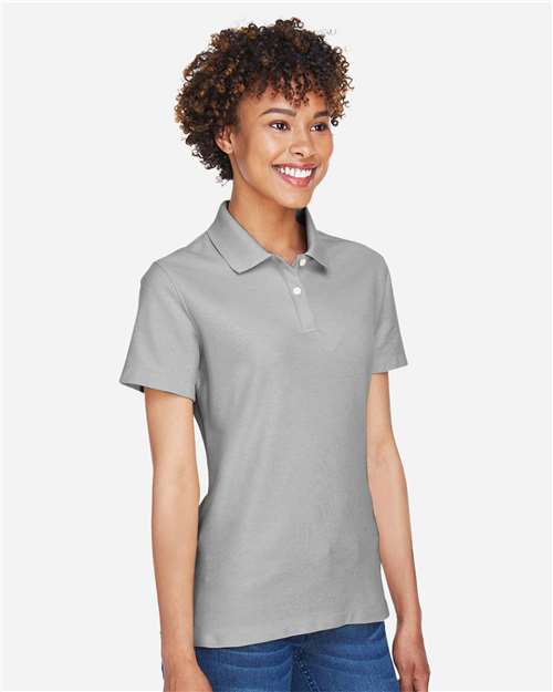 Devon & Jones DG150W Women's DRYTEC20 Performance Polo - Silver - model side
