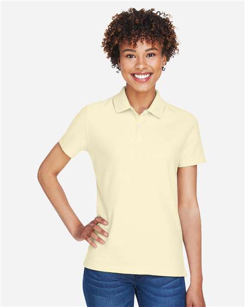 Devon & Jones DG150W Women's DRYTEC20 Performance Polo - Transparent Yellow - model front