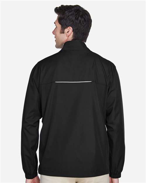 Core 365 88183 Men's Techno Lite Motivate Unlined Lightweight Jacket - Black - model back