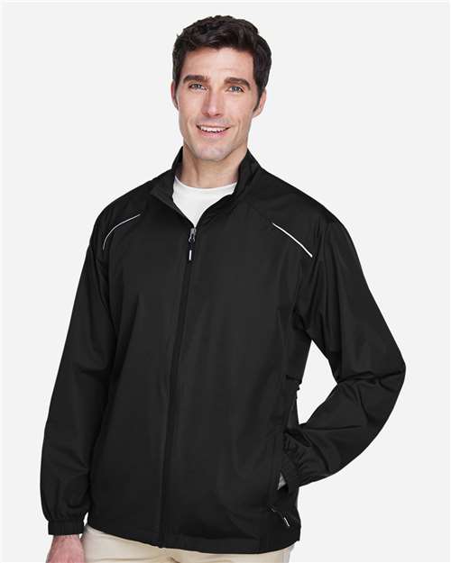 Core 365 88183 Men's Techno Lite Motivate Unlined Lightweight Jacket - Black - model side