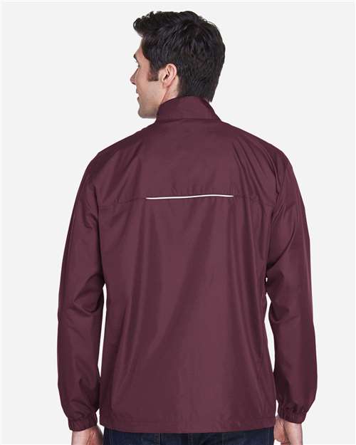 Core 365 88183 Men's Techno Lite Motivate Unlined Lightweight Jacket - Burgundy - model back