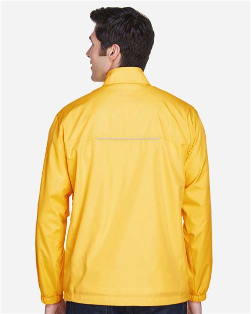 Core 365 88183 Men's Techno Lite Motivate Unlined Lightweight Jacket - Campus Gold - model back